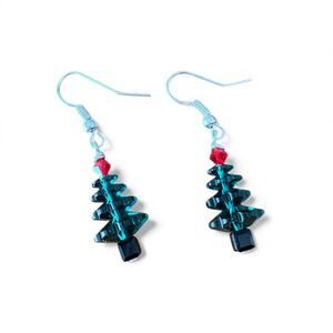 Swarovski Crystal Christmas Tree Earrings